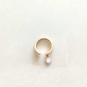 Bansri X Anthropologie Gold Monogram Initial B Ring